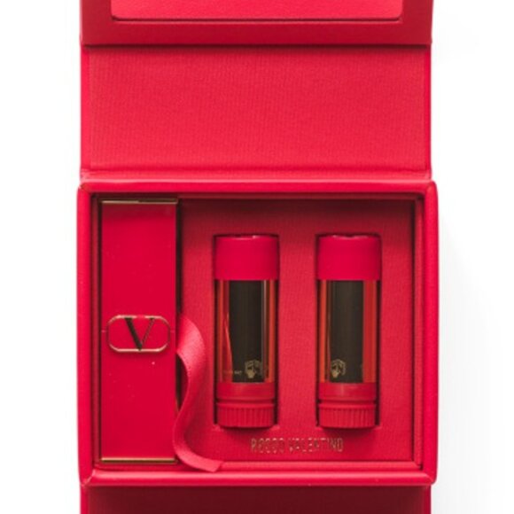 Rosso Valentino Couture Lipstick Set*w/Case ~ 3 Shades: 100R 107A 22R Refillable - Picture 10 of 14